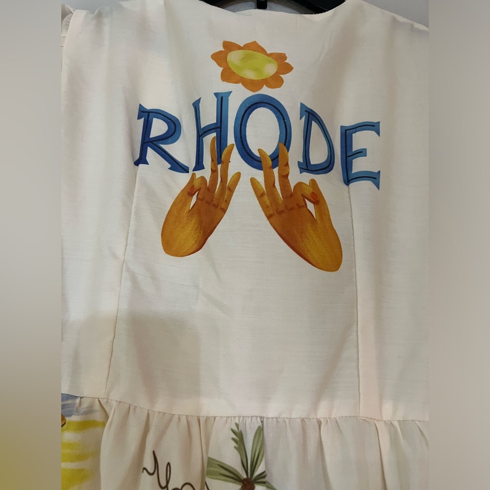 RHODE Karline Printed Dress size M - Picture 12 of 12